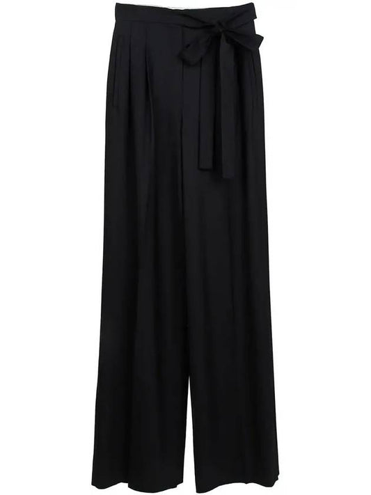 Black Acqui Wool Pants 005 - MAX MARA - BALAAN 1