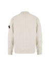 Brushed Organic Cotton Overshirt Jacket White - STONE ISLAND - BALAAN 3