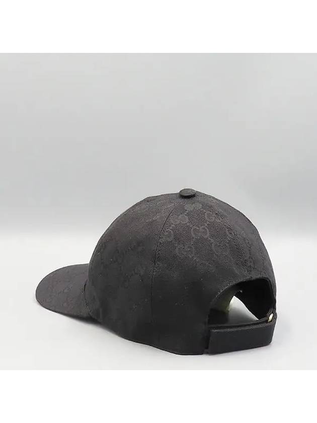 576253 Black GG Canvas Ball Cap Hat - GUCCI - BALAAN 3