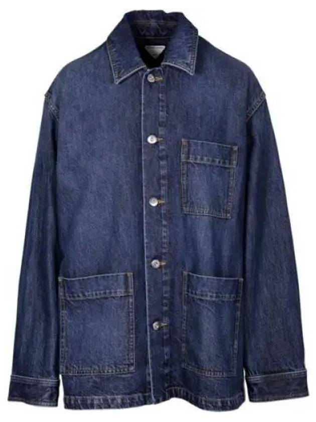 Washed Medium Denim Jacket Mid Blue - BOTTEGA VENETA - BALAAN 2