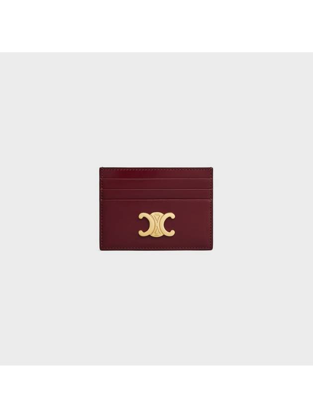 Light Burgundy Gold Triomphe Card Holder 10L833DPV 28LB - CELINE - BALAAN 5