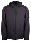 Compass Badge Hooded Jacket Black - STONE ISLAND - BALAAN 2