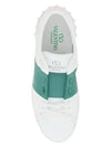 Open For A Change Low Top Sneakers White Green - VALENTINO - BALAAN 3