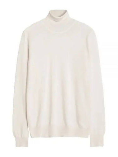 Lyd Merino Wool Turtleneck Cloud White - J.LINDEBERG - BALAAN 1