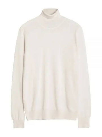 Lyd Merino Wool Turtleneck Cloud White - J.LINDEBERG - BALAAN 1