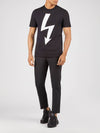 Men's Doublesided Arrow Thunder Slim Regular Fit Short Sleeve TShirt PBJT477A 524 - NEIL BARRETT - BALAAN 7