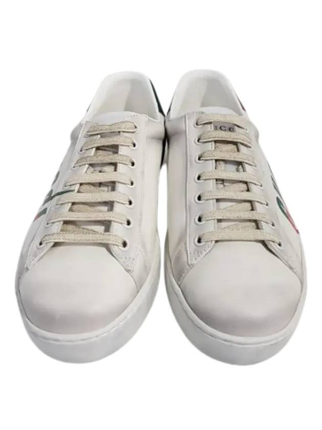 Ace Blade Low-Top Sneakers White - GUCCI - BALAAN 3