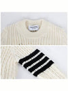 4 Bar Pointelle Knit Top White - THOM BROWNE - BALAAN 6