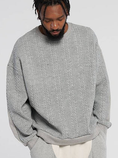 Twisted knitwear Colored sweatshirt Gray - TENER - BALAAN 1