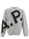 Cory Big Logo Cotton Sweatshirt Grey - A.P.C. - BALAAN 3