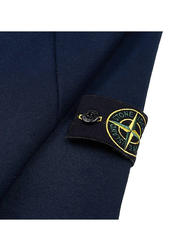 Wappen Patch Cotton Hooded Jacket Navy - STONE ISLAND - BALAAN 10