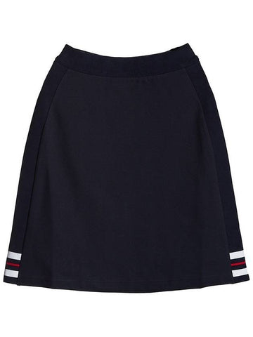 A-line skirt navy - THOM BROWNE - BALAAN.