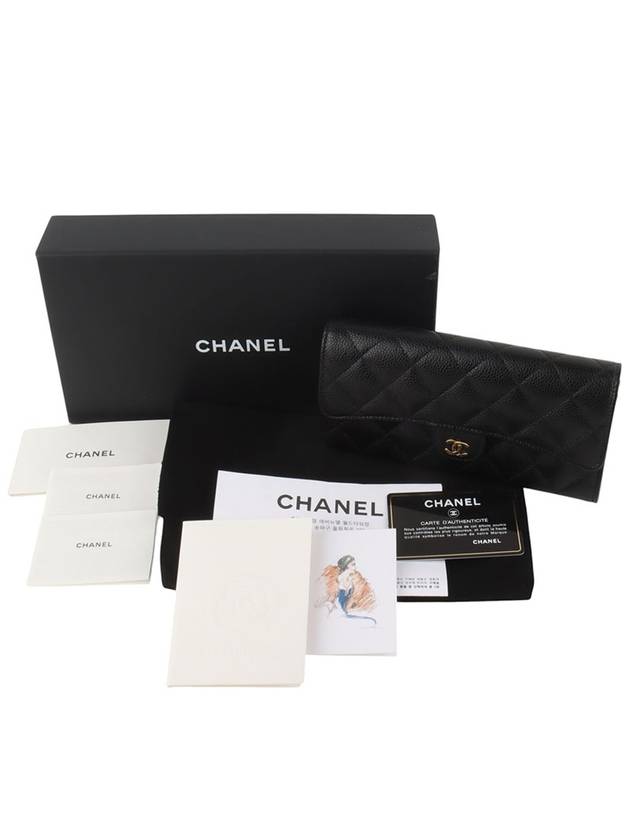 AP0241 Classic caviar gold flap women s long wallet department store invoice 34249 3 - CHANEL - BALAAN 6