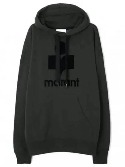 Mansel Logo Hoodie Faded Black - ISABEL MARANT - BALAAN 2