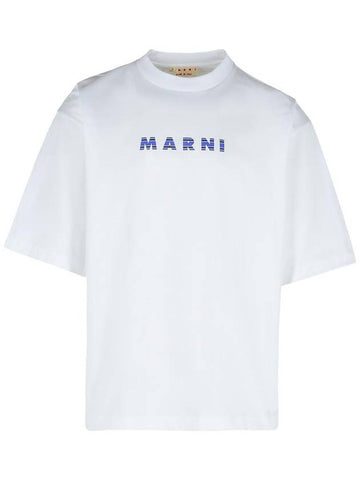 Marni White Cotton T-Shirt - MARNI - BALAAN 1