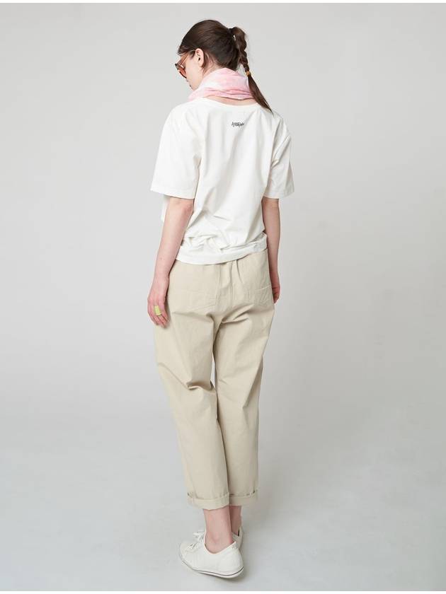 One Tuck Baggy Pants Light Beige - ATHPLATFORM - BALAAN 5