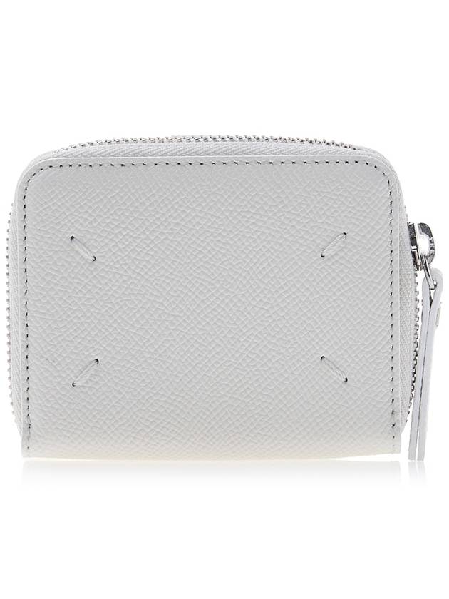 Zipper Round Stitch Card Wallet White - MAISON MARGIELA - BALAAN 2