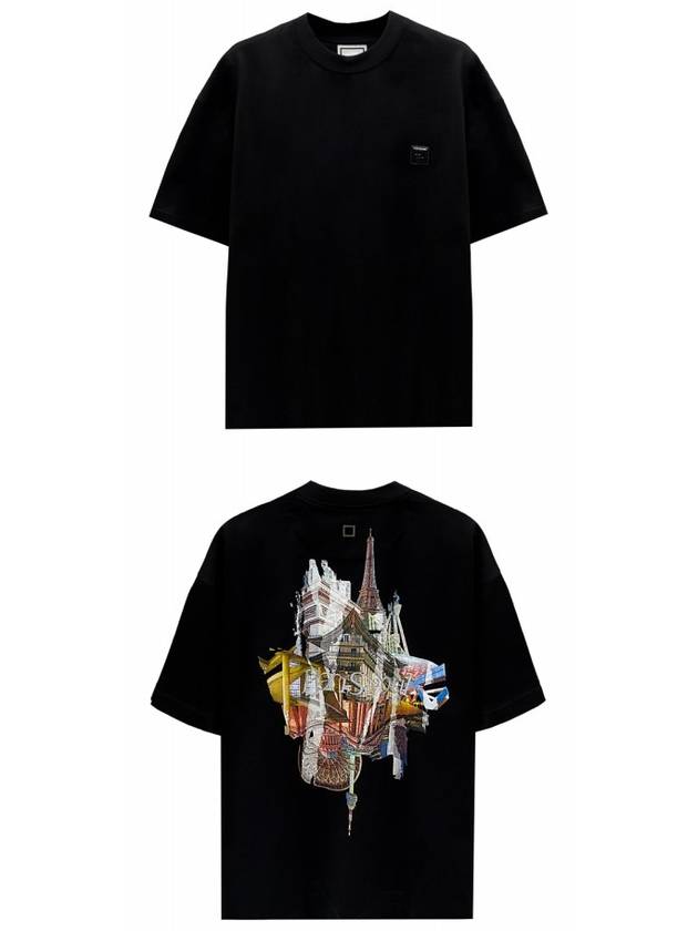 W243TS09718B City Graphic T Shirt Black Men s TEO - WOOYOUNGMI - BALAAN 4