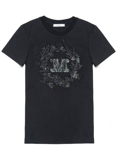 Elmo cotton t shirt black 010 - MAX MARA - BALAAN 1