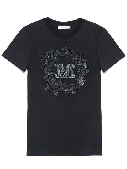 Elmo cotton t shirt black 010 - MAX MARA - BALAAN 2