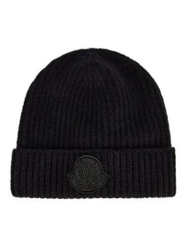 Wool Beanie 3B00035 M2739 999 Black 271390 1059275 - MONCLER - BALAAN 1