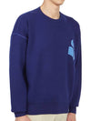 Atlee Logo Knit Top Blue - ISABEL MARANT - BALAAN 4