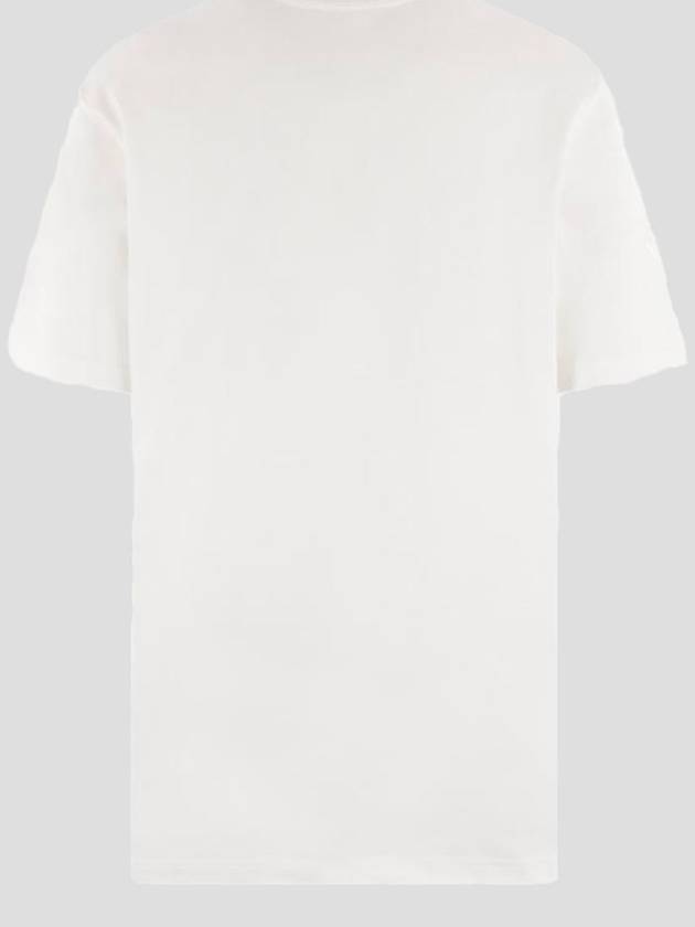 Logo Print Short Sleeve T-Shirt White - JIL SANDER - BALAAN 3