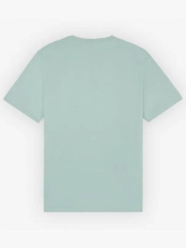 Surfing Foxes Logo Print Short Sleeve T-Shirt Sky Blue - MAISON KITSUNE - BALAAN 5