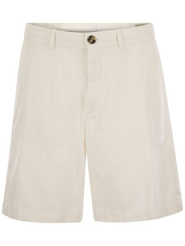 Cotton Shorts White - BRUNELLO CUCINELLI - BALAAN 2