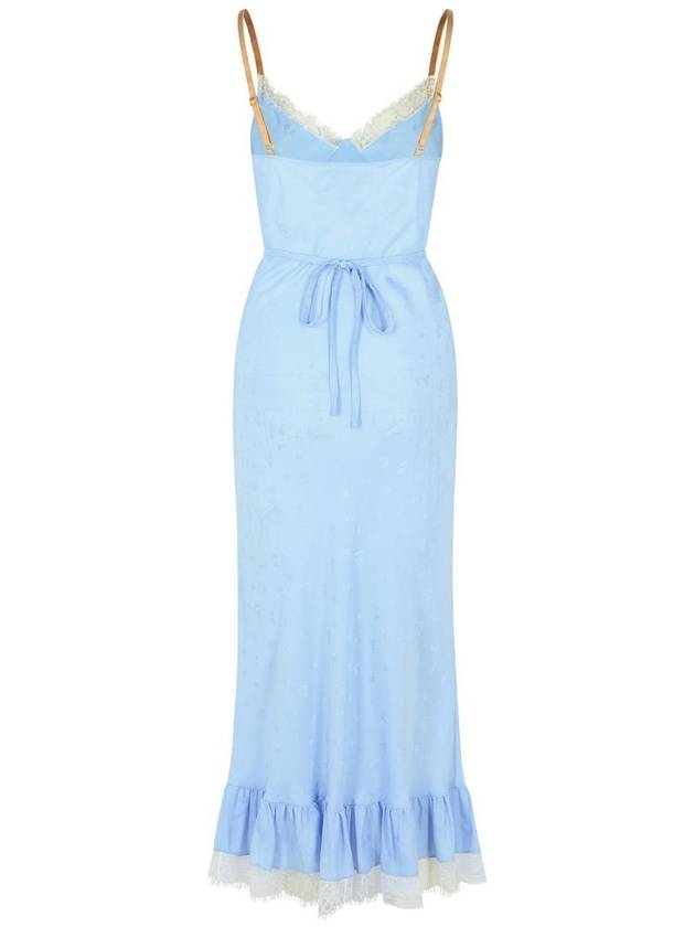 Moschino Light Blue Silk Misot Dress - MOSCHINO - BALAAN 3