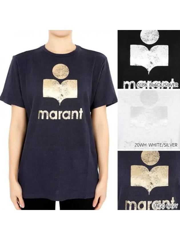 Women s Etoile Zwell Logo Linen Short Sleeve 3 Pack TS0001FB A1N10E 270970 1053859 - ISABEL MARANT - BALAAN 1