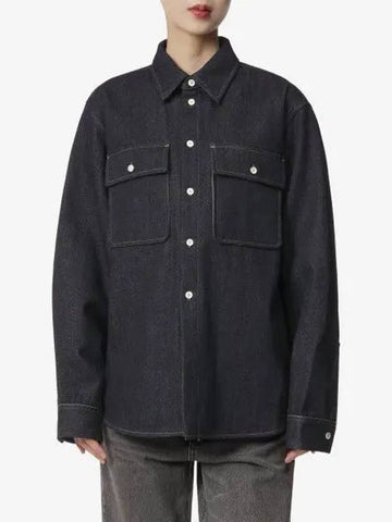 Denim Pocket Shirt Dark Blue J40DL0109J46569405 - JIL SANDER - BALAAN 1