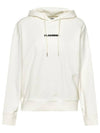 Plus Logo Hooded Top White - JIL SANDER - BALAAN.