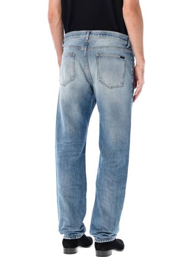 Paris Cotton Jeans Blue - SAINT LAURENT - BALAAN 4