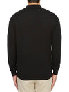 Men's Jerry Wool Long Sleeve Polo Shirt Black - A.P.C. - BALAAN 5