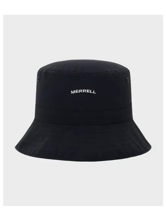 UNISEX basic logo embroidered bucket hat BLACK - MERRELL - BALAAN 1