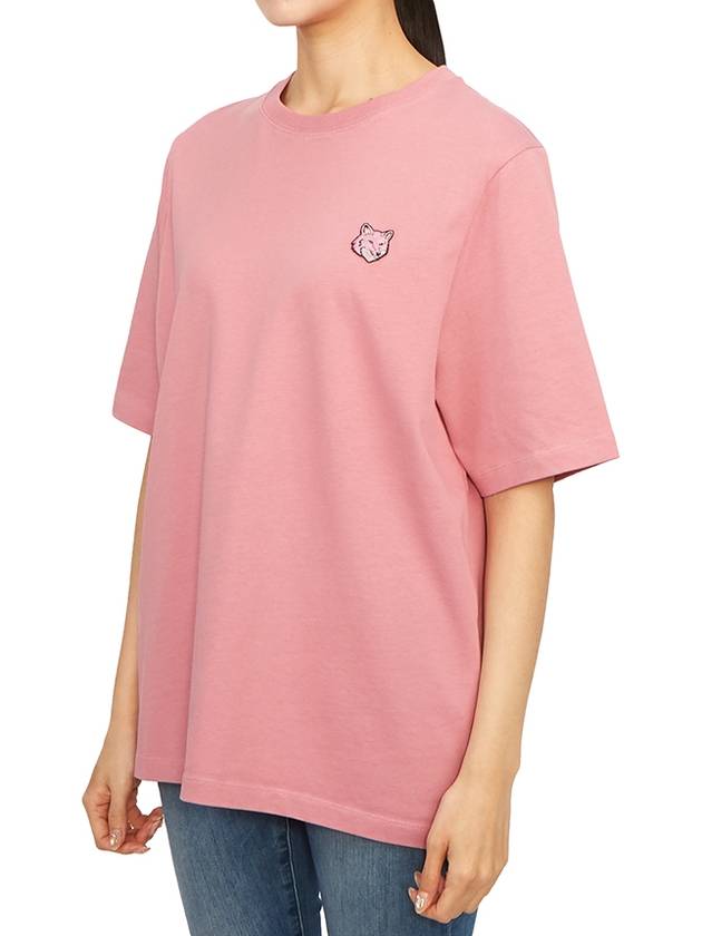 Bold Fox Head Patch Comfort Short Sleeve T-Shirt Rosebud - MAISON KITSUNE - BALAAN 3