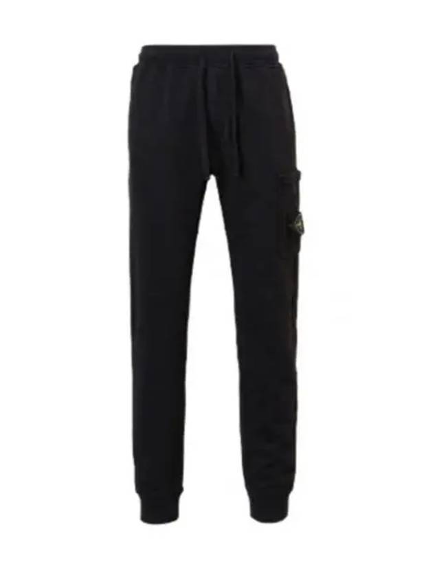 Compass Badge Capered Track Pants Black - STONE ISLAND - BALAAN 2