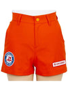 Women's Airline Shorts Orange - HORN GARMENT - BALAAN 7