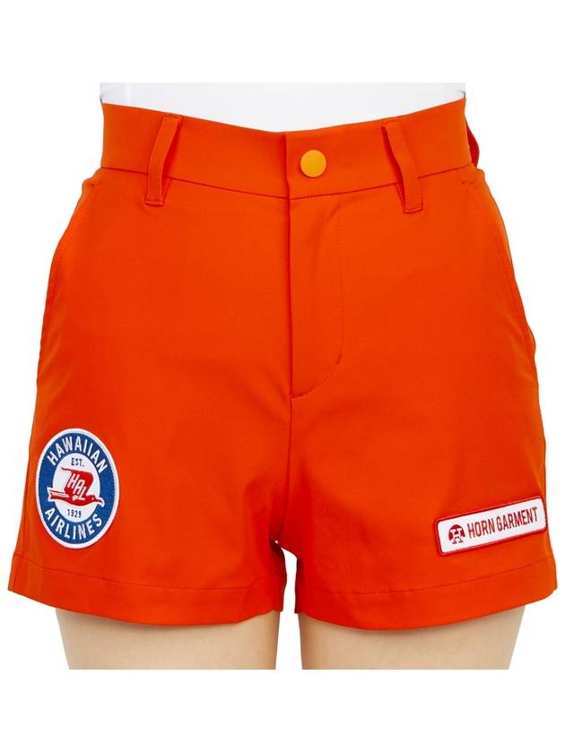 Women's Airline Shorts Orange - HORN GARMENT - BALAAN 7