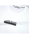 Small Rubber Logo Patch Short Sleeve T-Shirt White - STONE ISLAND - BALAAN 8