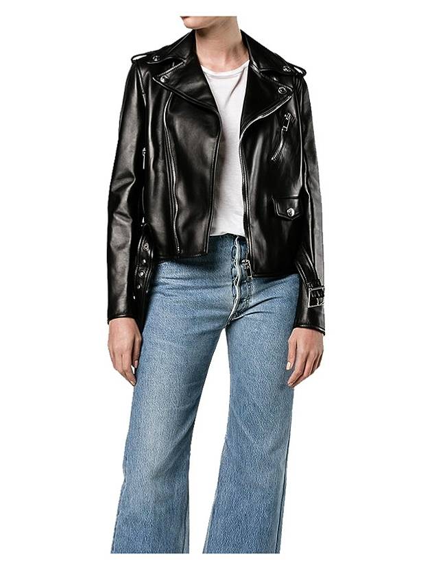 Lambskin Rockstud leather rider jacket PB3NA0ZP1YM N06 - VALENTINO - BALAAN 4