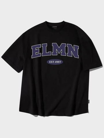 EL arch logo overfit short sleeve t-shirt black - ELIMENO - BALAAN 1