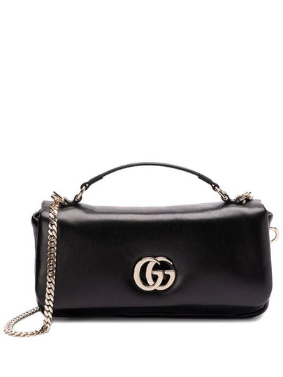 GG Milano Small Puffy Leather Tote Bag Black - GUCCI - BALAAN 2