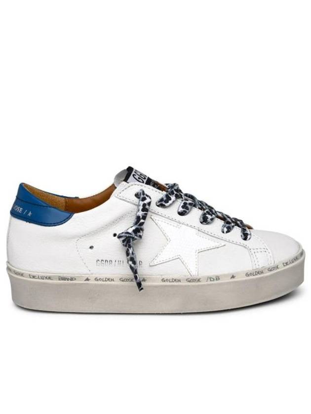 Women's Hi Star Blue Tab Nappa Leather Low Top Sneakers White - GOLDEN GOOSE - BALAAN 2