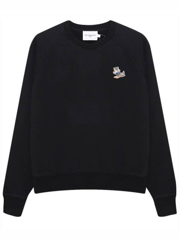 Women's Dressed Fox Patch Adjusted Sweatshirt Black - MAISON KITSUNE - BALAAN 2