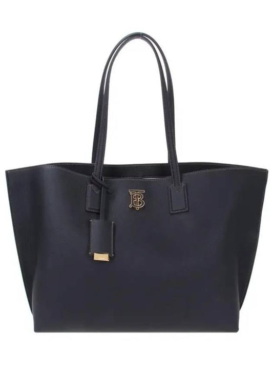 Monogram Motif Medium Tote Bag Black - BURBERRY - BALAAN 2