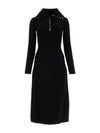 Polo Sweater Midi Dress Black - TORY BURCH - BALAAN 2