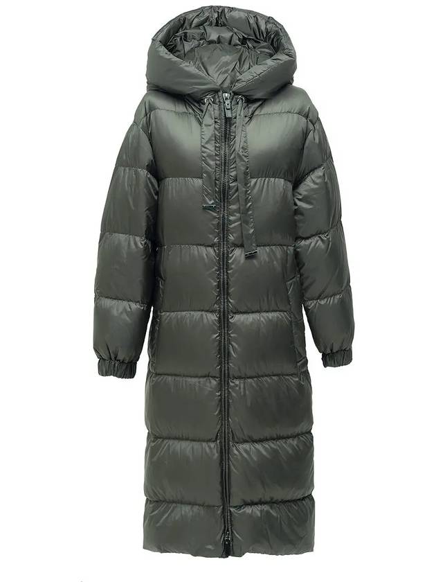 Women's Safe Water Resistant Long Parka Dark Green - MAX MARA - BALAAN 3