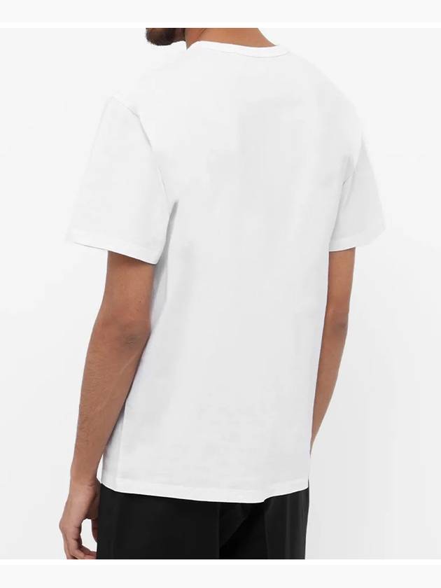 Baby Fox Patch Pocket Short Sleeve T-Shirt White - MAISON KITSUNE - BALAAN 5